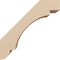 Ekena Millwork 3-inch W x 6-inch D x 6-inch H Aspen Rough Cedar Woodgrain TimberThane Knee Brace, Primed BRCUR03X06X06ASPRCPR - alternate 5